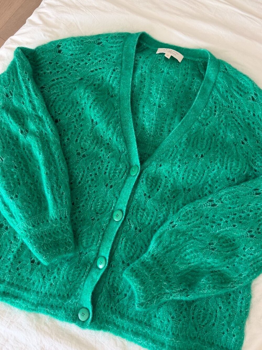 Sézane Green Cardigan